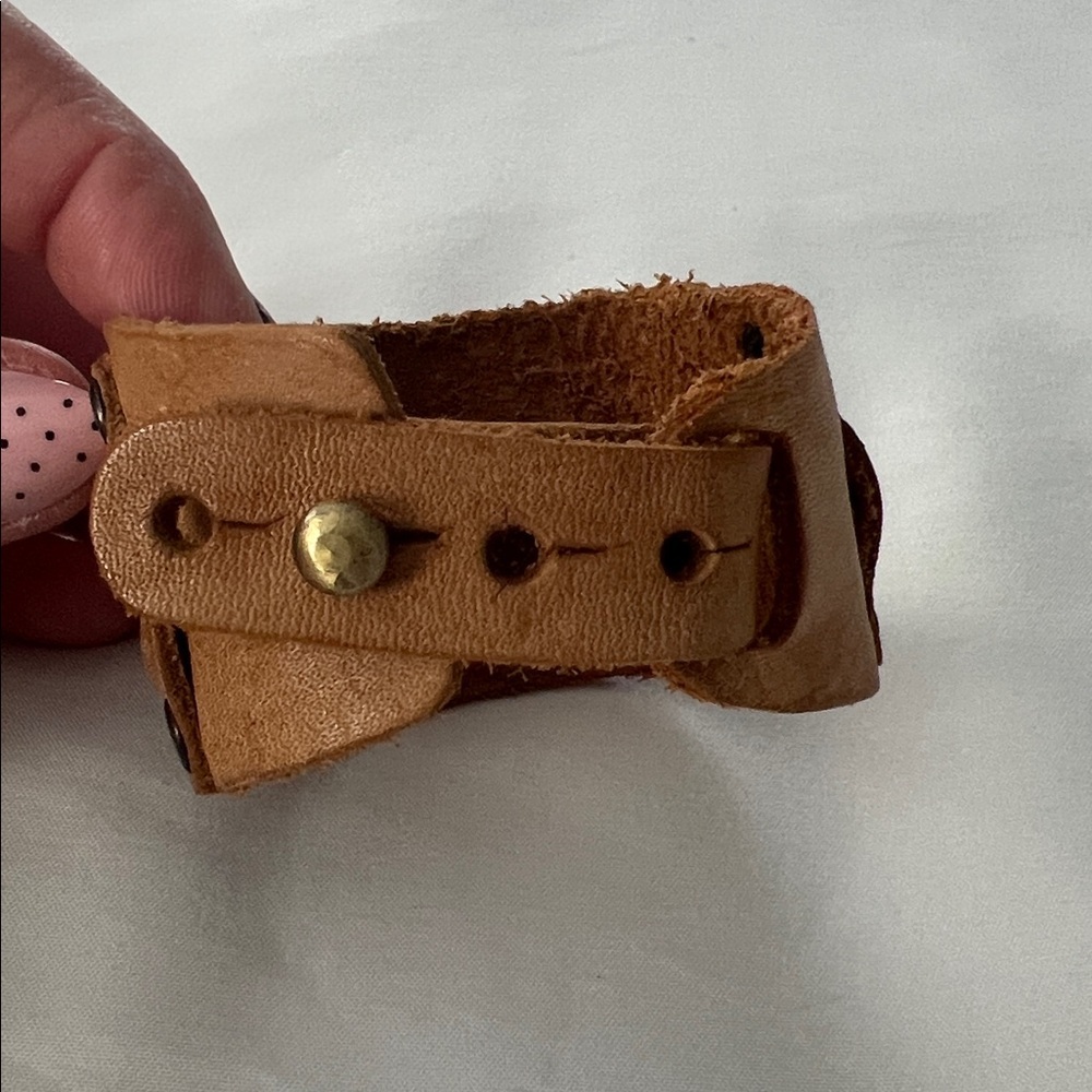 Braided Leather Cuff - Picture 2 of 5